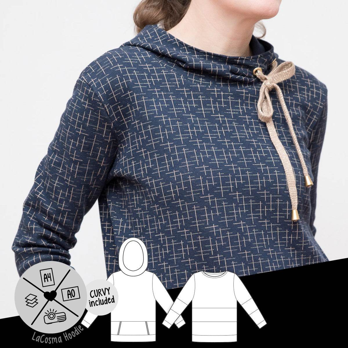 Schnittmuster »LaCosma Hoodie« (32–60) - Sewando