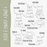 KLEID & TUNIKA "SINJE" | Nähanleitung und Schnittmuster | 3 Weiten Gr. 86-164