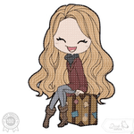 Mädchen Stickdatei – bereit für das nächste Abenteuer mit deiner Stickmaschine - Sewando