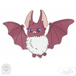 Stickdatei süße Fledermaus mit Kulleraugen – verspieltes Motiv für Herbst & Halloween - Sewando
