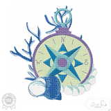 Kompass Stickdatei – maritimes Motiv für Reiselust, Abenteuer & Herzensprojekte - Sewando