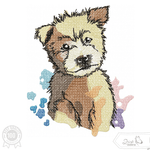Hund Stickdatei – verspieltes Motiv für liebevolle Nähprojekte & kreative Geschenke - Sewando