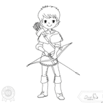 Schütze Stickdatei – Ausmal-Stickdatei für Kinder & bunte Regentage - Sewando