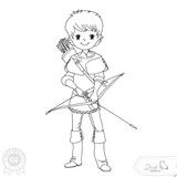 Schütze Stickdatei – Ausmal-Stickdatei für Kinder & bunte Regentage - Sewando