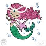 Meerjungfrau Stickdatei – magischer Tauchgang für deine Stickmaschine - Sewando