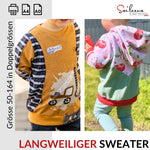Langweiliger Sweater, Schnittmuster Grösse 50-164 - Sewando