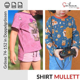 Shirt Mullett, Schnittmuster Grösse 74-152 - Sewando