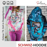 Schwiiz-Hoodie, Schnittmuster Grösse 74-164 - Sewando