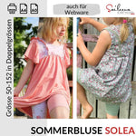 Sommerbluse Solea, Schnittmuster Grösse 50-152 - Sewando