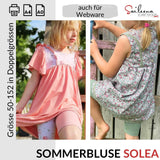 Sommerbluse Solea, Schnittmuster Grösse 50-152 - Sewando