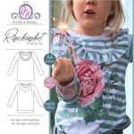 Schnittmuster Rüschenshirt Gr. 80 bis 152 - Sewando