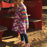 Schnittmuster timtom No.32 Sweatkleid mit Vokuhila-Saum Gr. 86-152 - Sewando