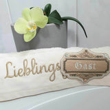 Set Schilder Ornamente zum selbst beschriften in 6 Größen Blanko Stickdatei - Sewando