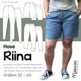 Schnittmuster Damenhose Riina - Größen 32 - 60 - Sewando