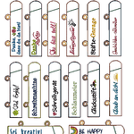 ITH Stickdatei Ringbuch Ordner Etuis Stifteetui schmal für Kugelschreiber 14 Motive - Sewando