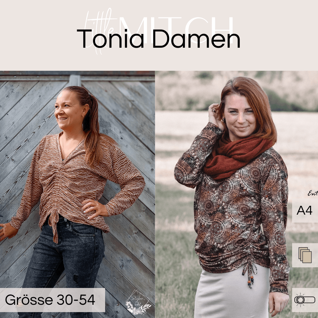 Schnittmuster Shirt Tonia Damen Gr. 30-54 - Sewando
