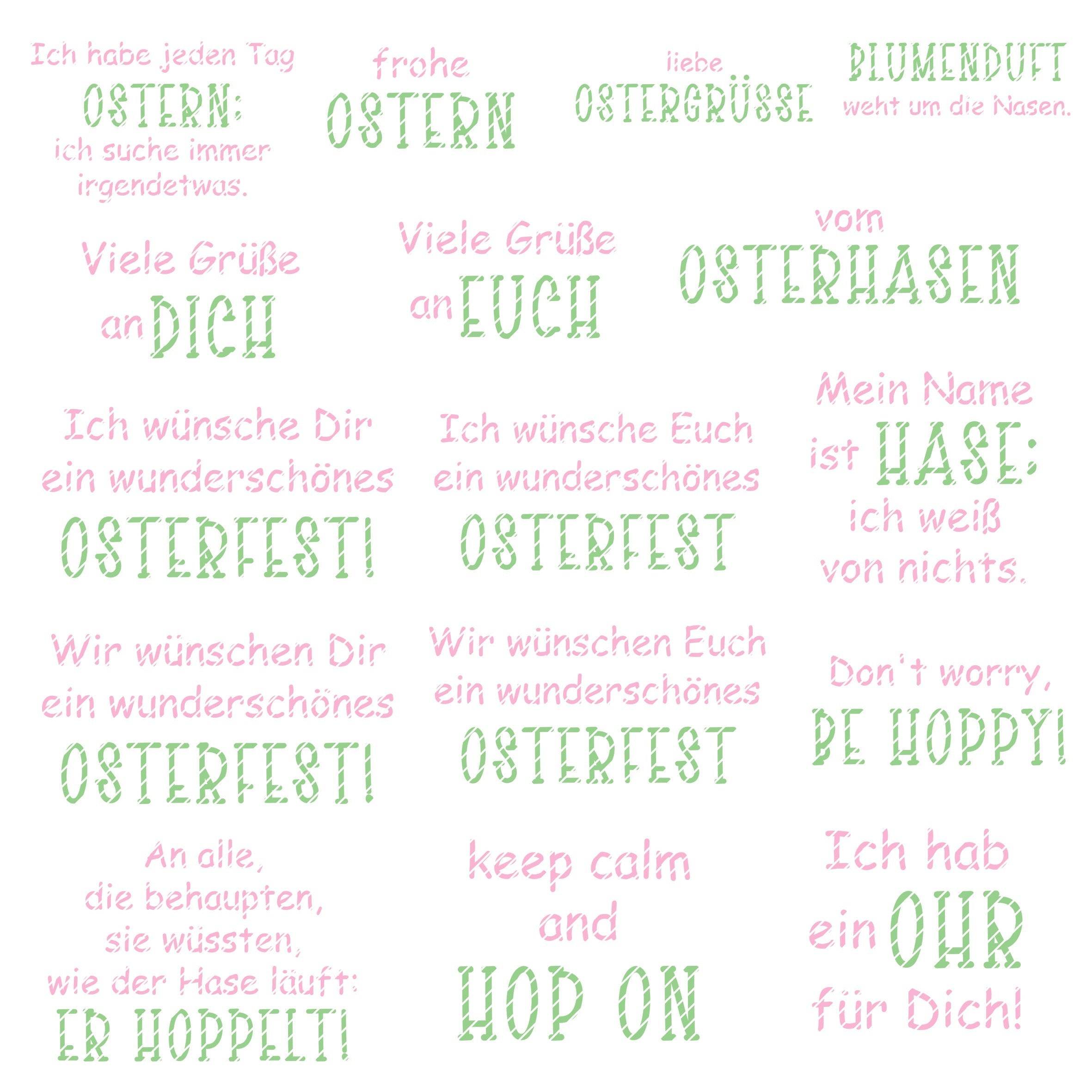 Digiset Osterhasi Sublimation, Digistamp, Digipaper - Sewando