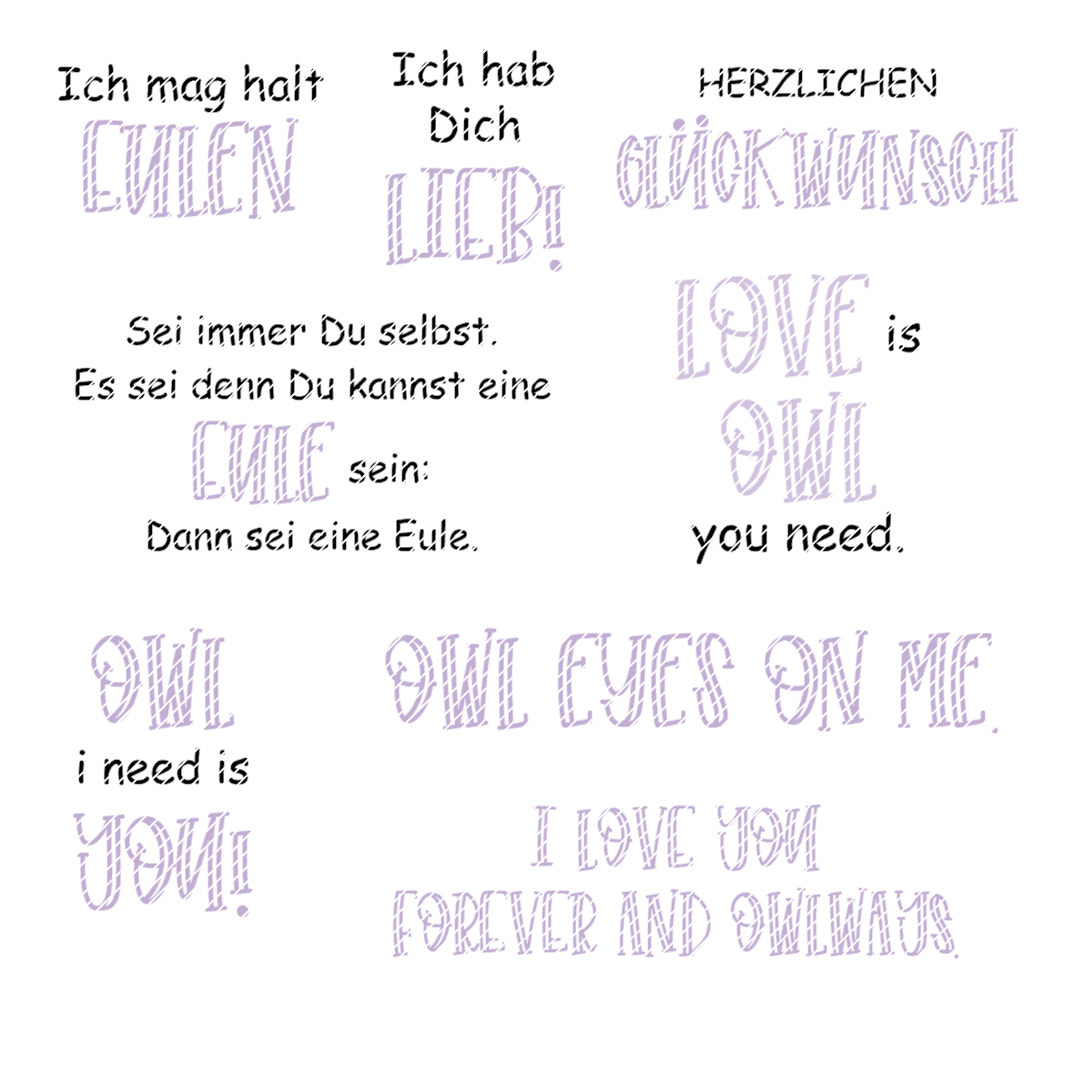 Digiset Eule Errol Plotten, Sublimation, Drucken - Sewando