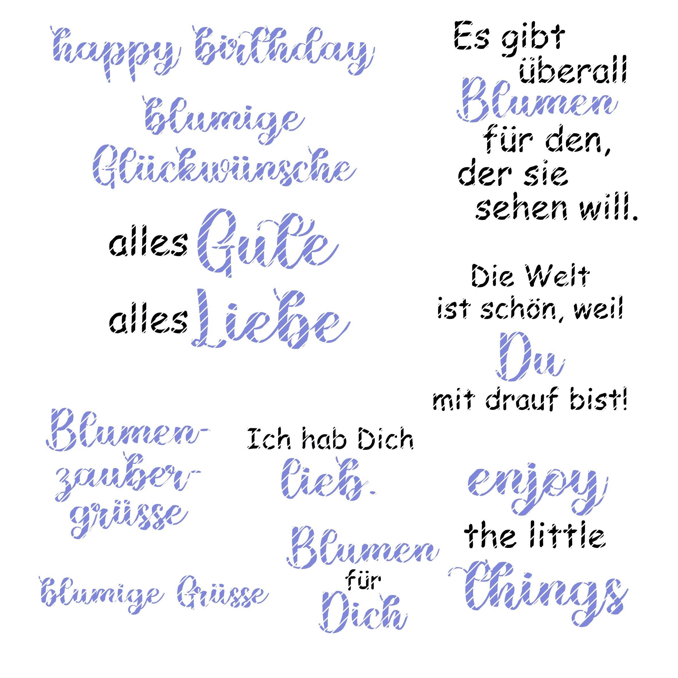 Digiset und Plotterdatei Blumen Tattoo - Sewando