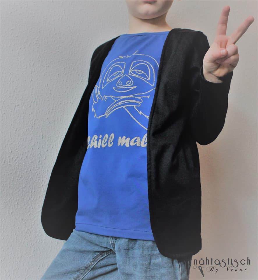 Happy Lysander - Gr 86 - 164 - Shirt mit Fake-Jacke Schnittmuster - Sewando
