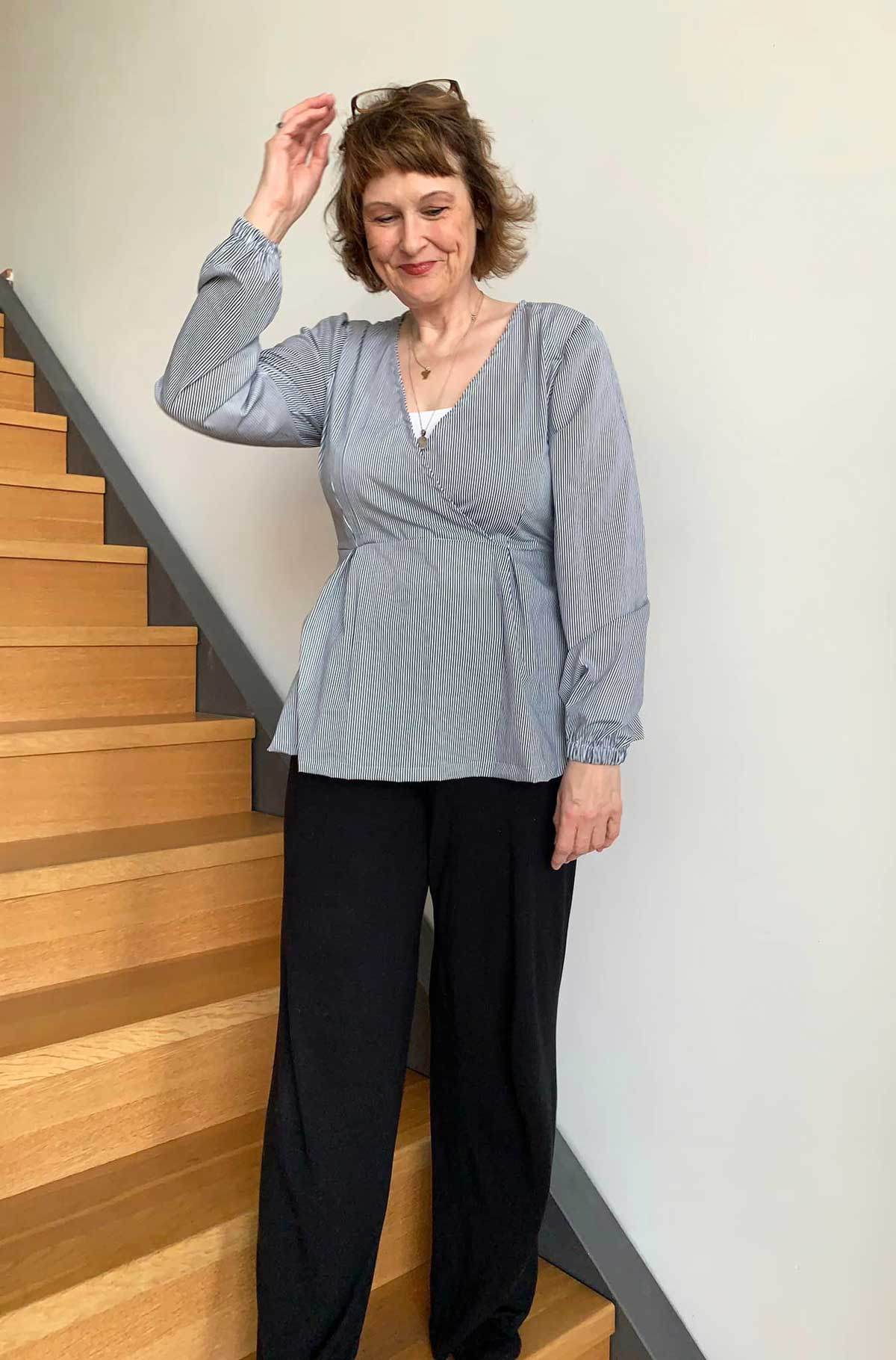 Schnittmuster Schößchen Bluse ALOE (34-46) - Sewando
