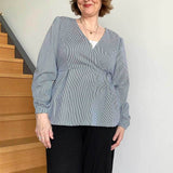 Schnittmuster Schößchen Bluse ALOE (34-46) - Sewando