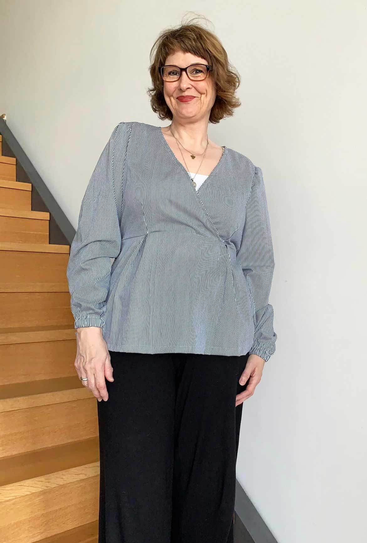 Schnittmuster Schößchen Bluse ALOE (34-46) - Sewando