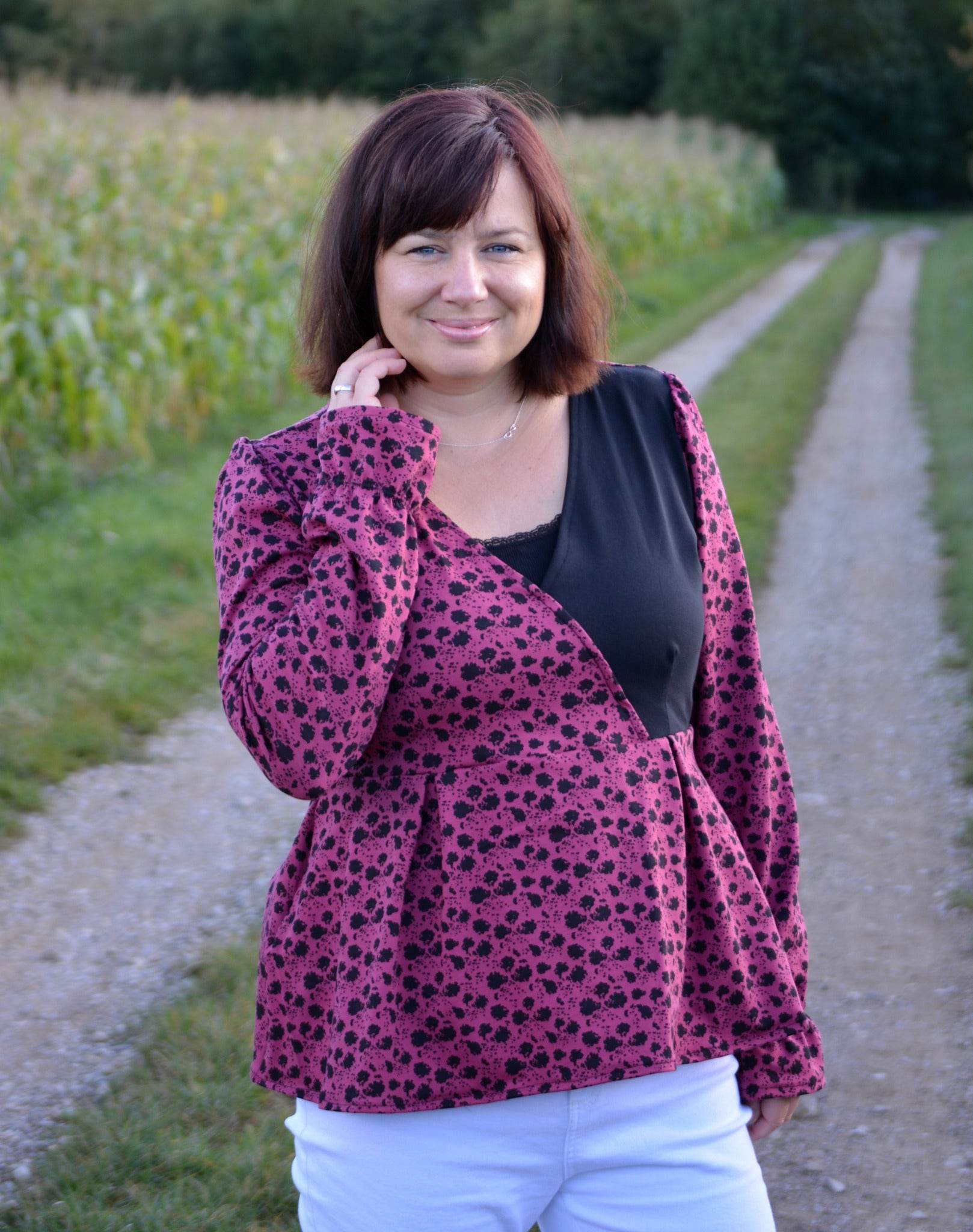 Schnittmuster Schößchen Bluse ALOE (34-46) - Sewando