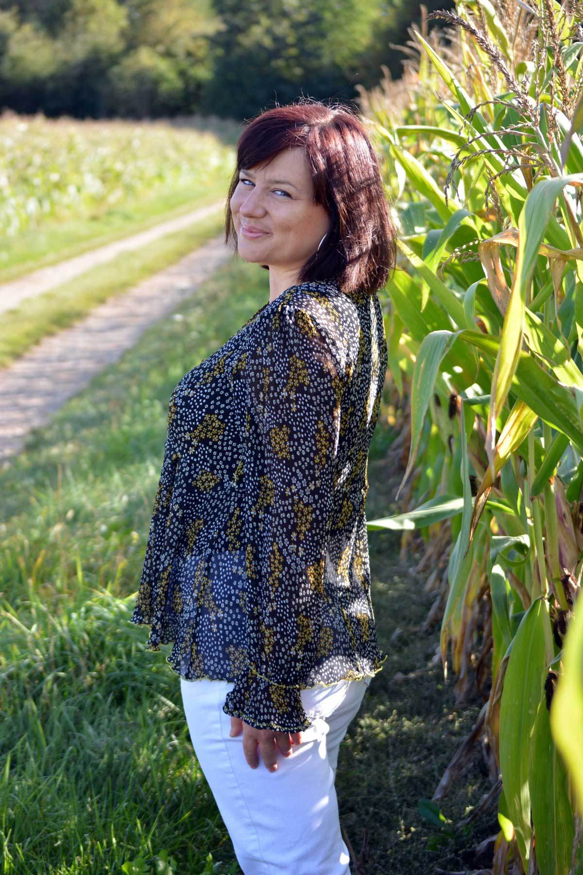 Schnittmuster Schößchen Bluse ALOE (34-46) - Sewando