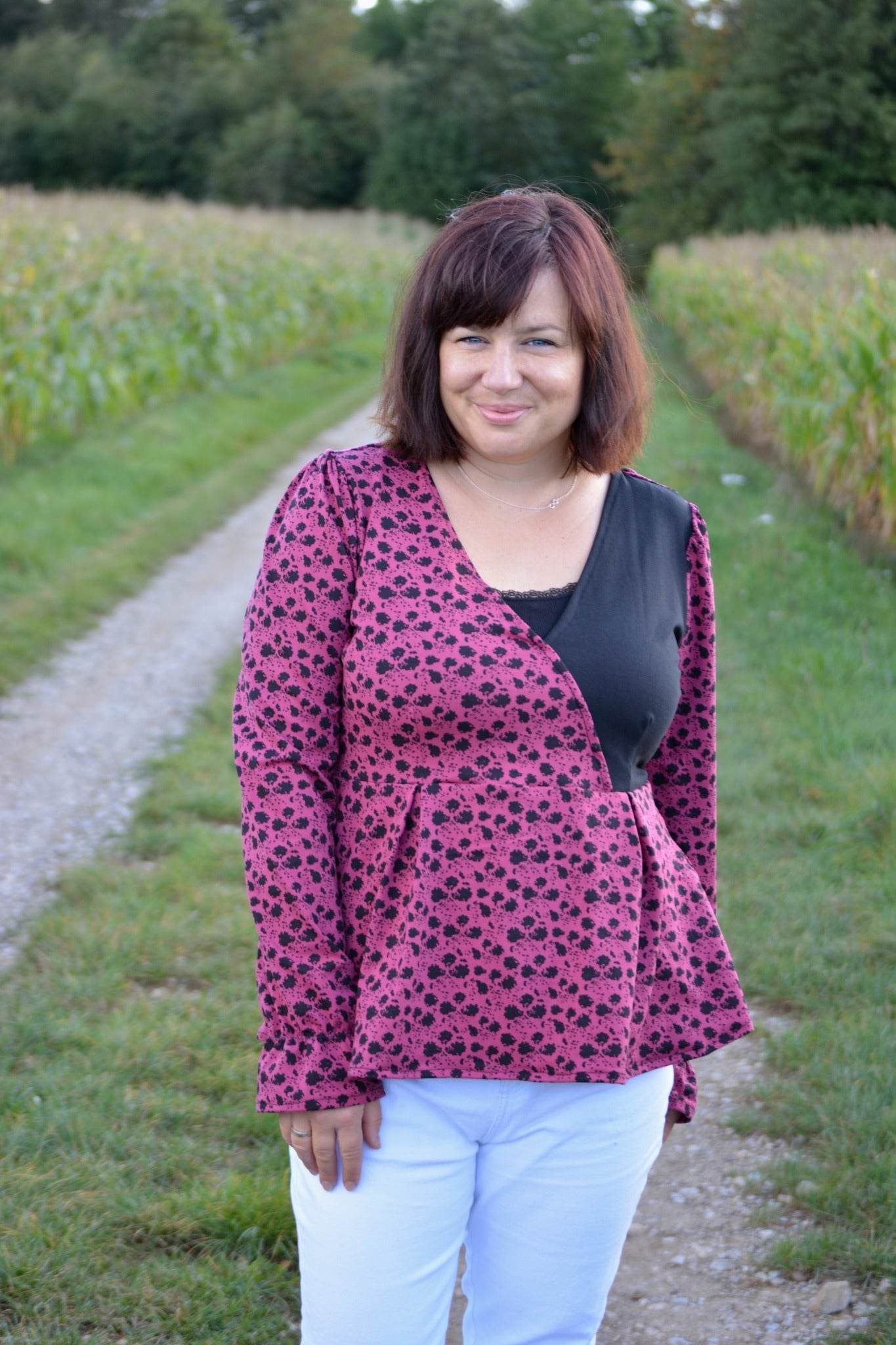 Schnittmuster Schößchen Bluse ALOE (34-46) - Sewando