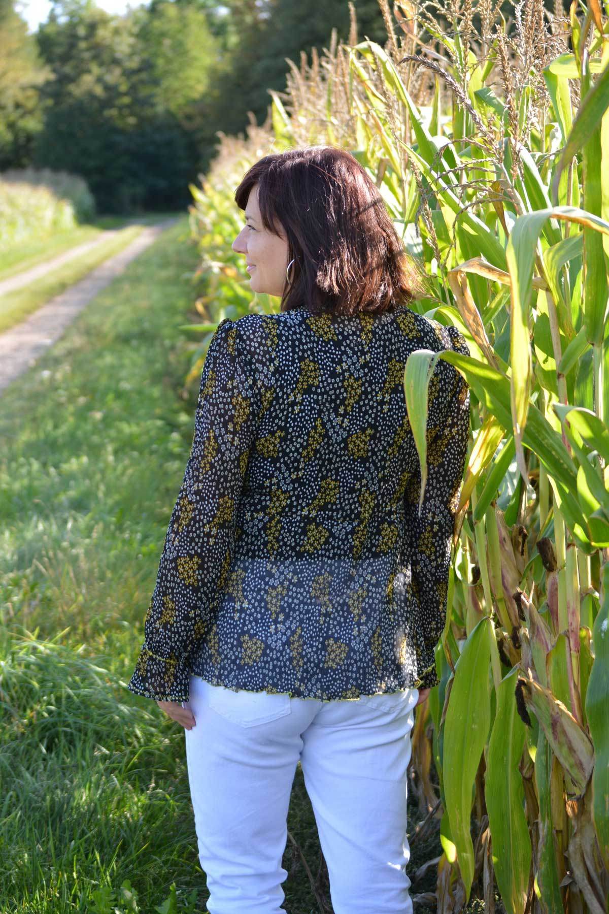 Schnittmuster Schößchen Bluse ALOE (34-46) - Sewando