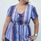 Schnittmuster Schößchen Bluse ALOE (34-46) - Sewando