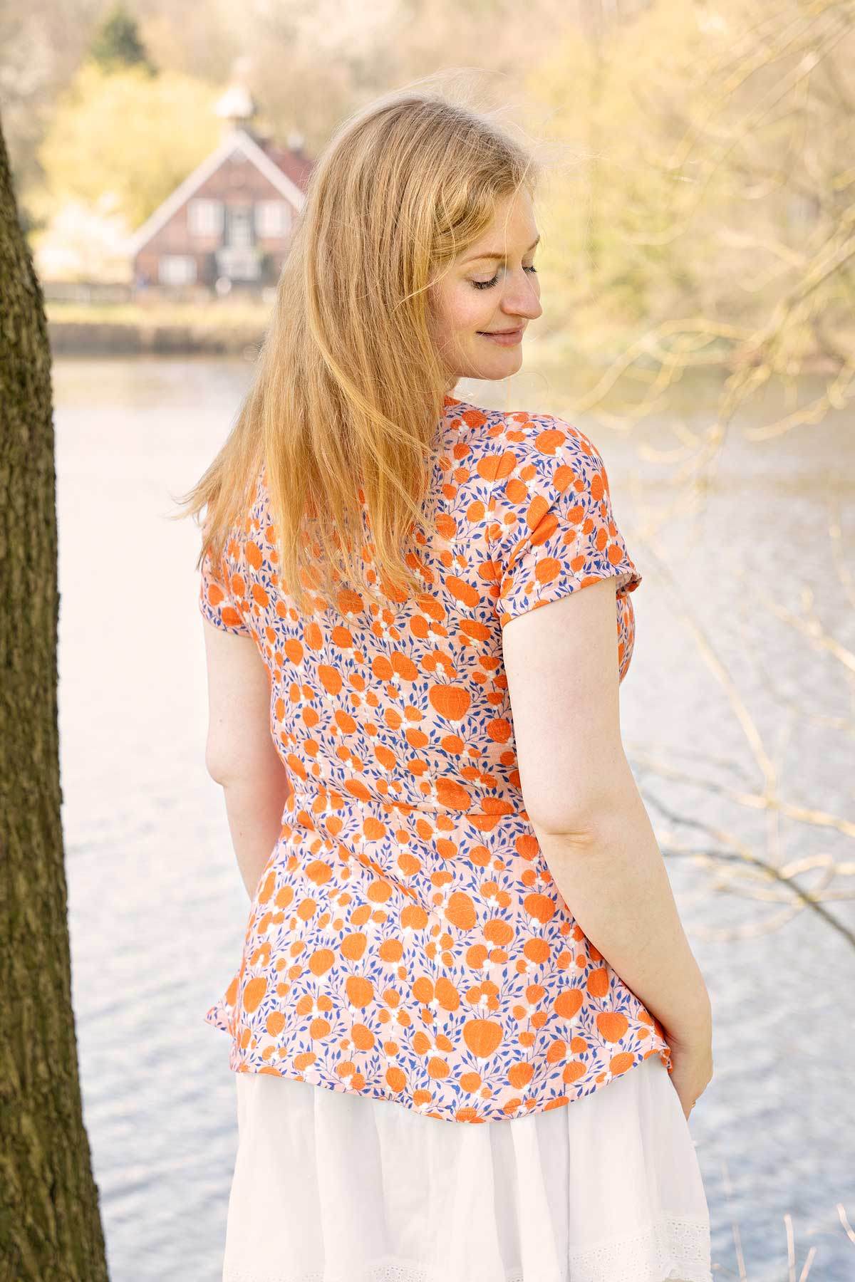 Schnittmuster Schößchen Bluse ALOE (34-46) - Sewando