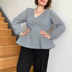 Schnittmuster Schößchen Bluse ALOE (34-46) - Sewando