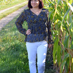 Schnittmuster Schößchen Bluse ALOE (34-46) - Sewando