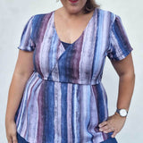 Schnittmuster Schößchen Bluse ALOE (34-46) - Sewando