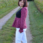 Schnittmuster Schößchen Bluse ALOE (34-46) - Sewando