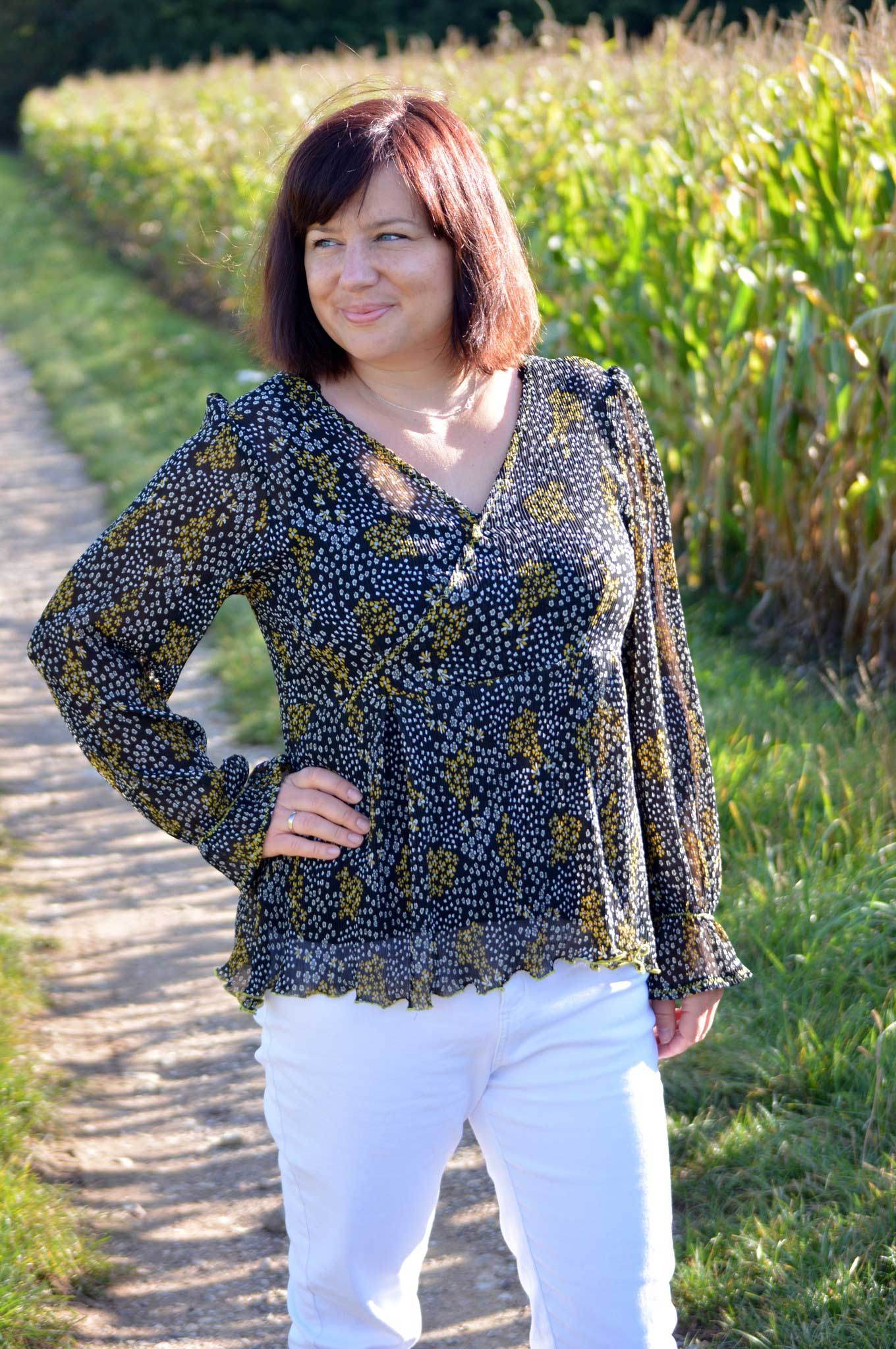 Schnittmuster Schößchen Bluse ALOE (34-46) - Sewando