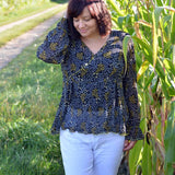 Schnittmuster Schößchen Bluse ALOE (34-46) - Sewando