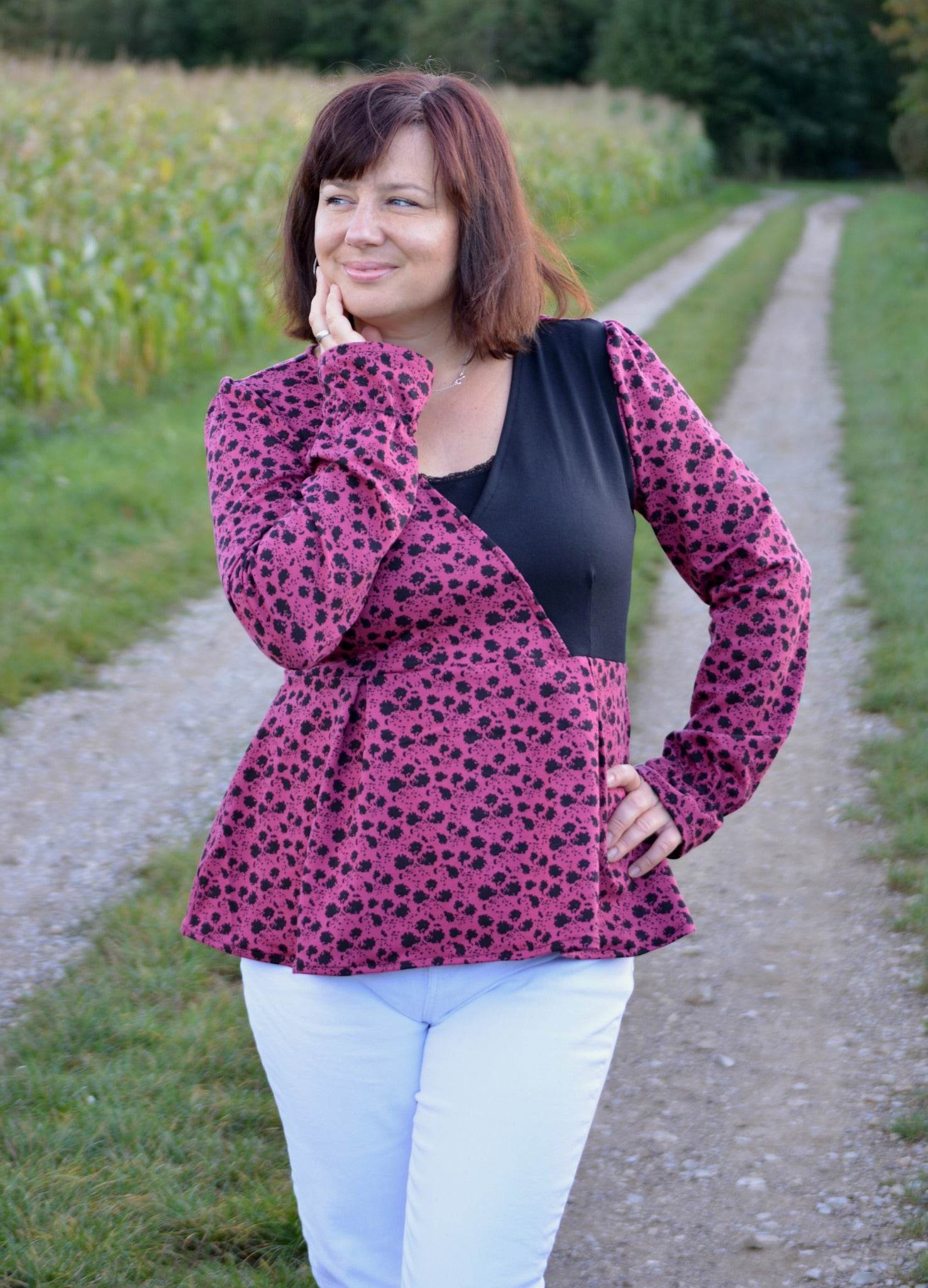 Schnittmuster Schößchen Bluse ALOE (34-46) - Sewando