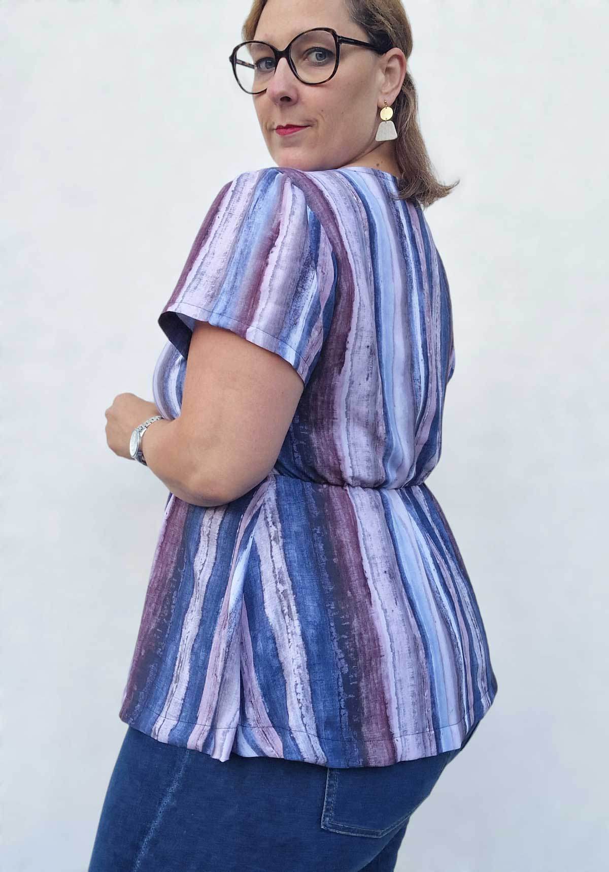 Schnittmuster Schößchen Bluse ALOE (34-46) - Sewando