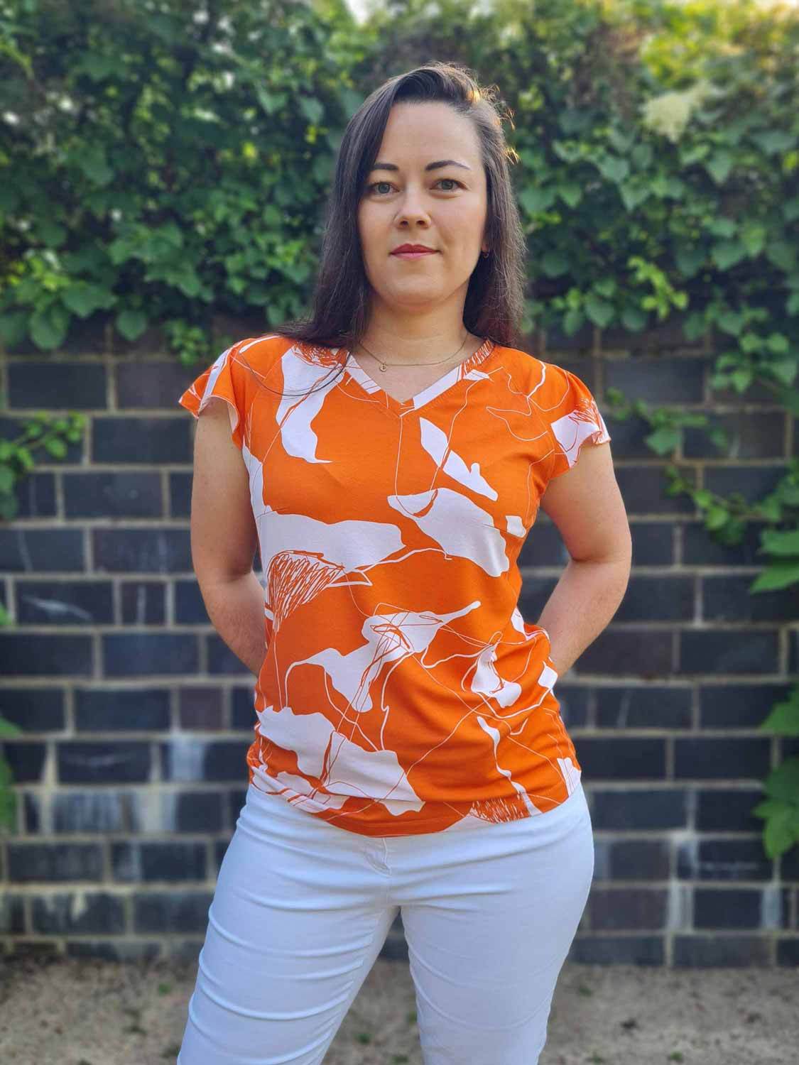 Schnittmuster Raglanshirt/-kleid „Ein zarter Flügelschlag“ Damen Gr. 32 - 58 : - Sewando