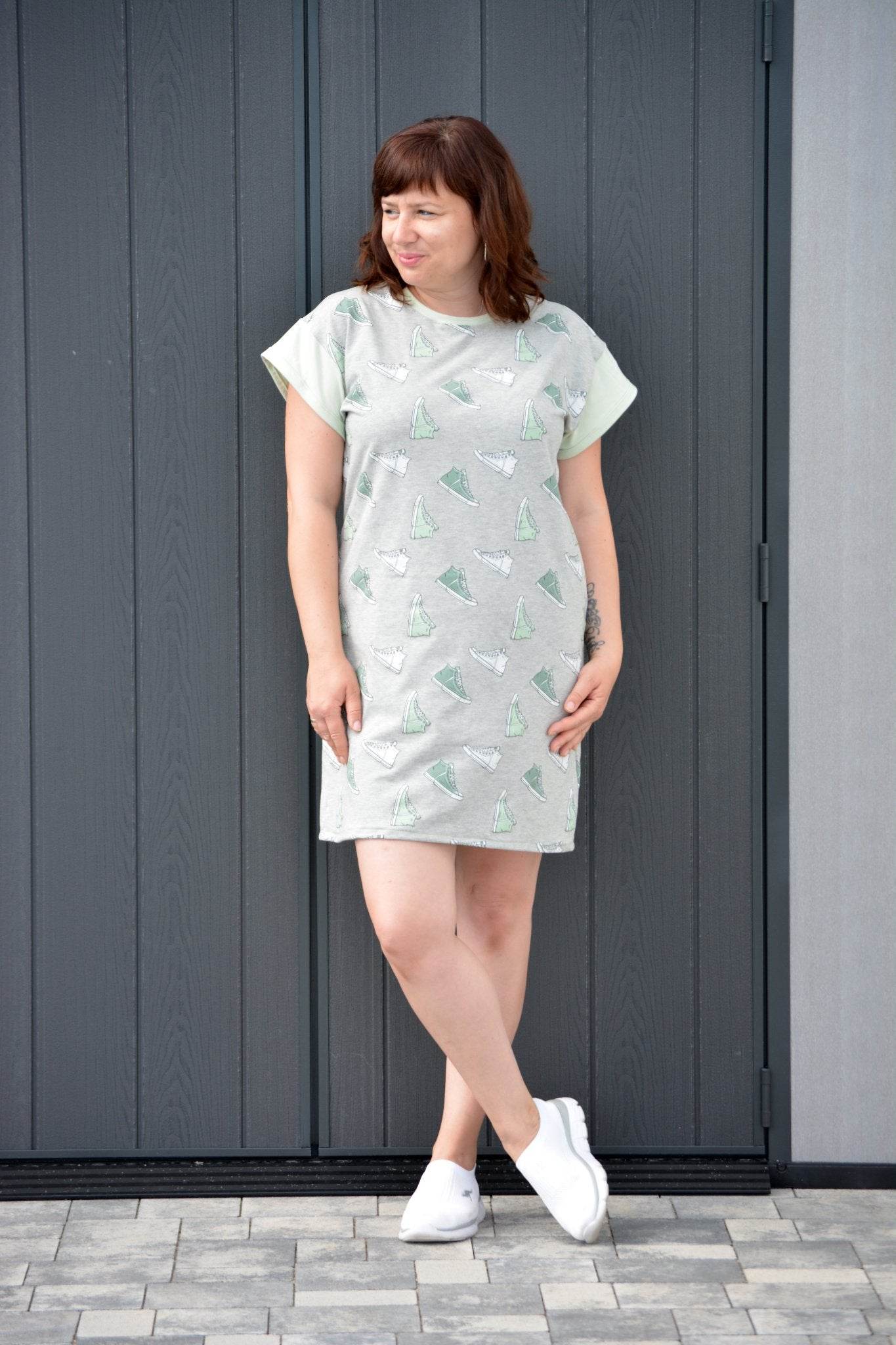 Schnittmuster T-Shirt Kleid UVA (32-58) : - Sewando