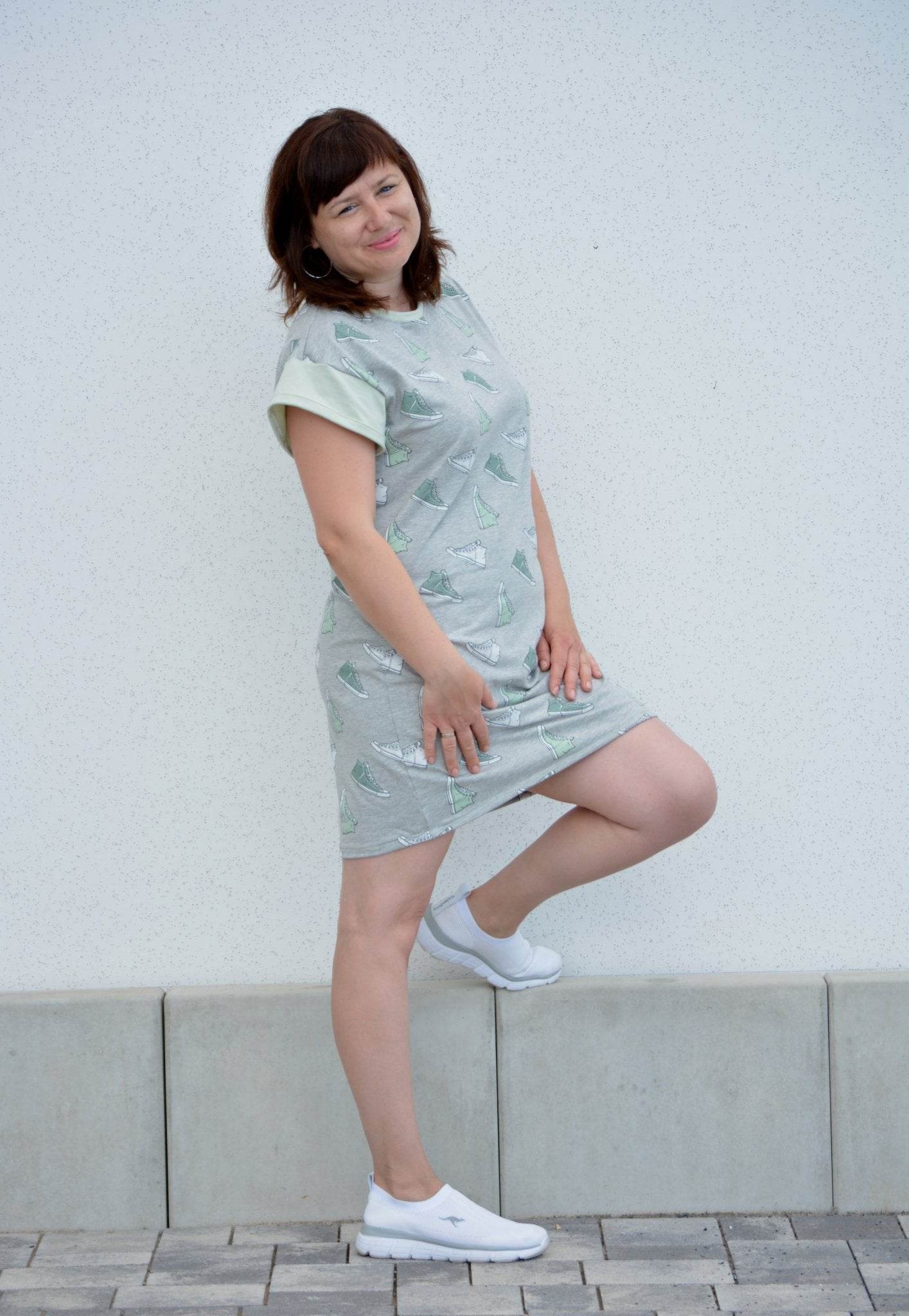 Schnittmuster T-Shirt Kleid UVA (32-58) : - Sewando