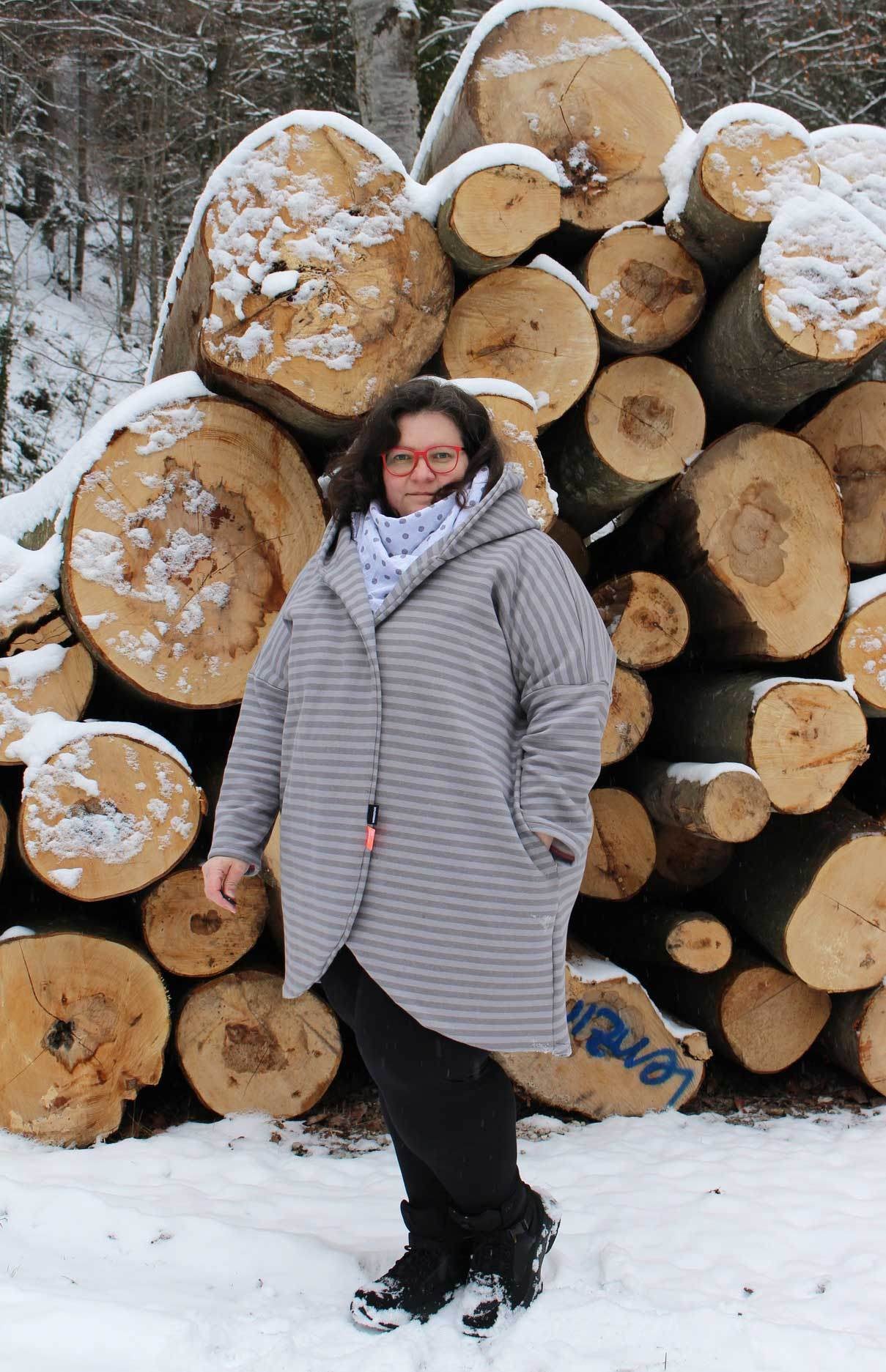 Schnittmuster Sweatmantel SUMARE (XXS-3XL) : - Sewando