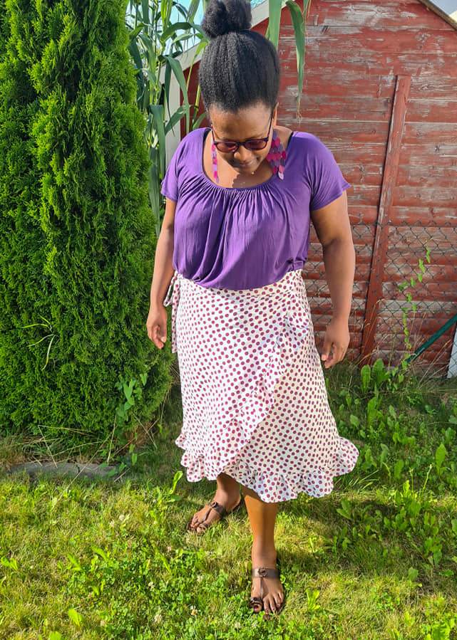 Schnittmuster Wickelrock PITANGA (34-58) - Sewando