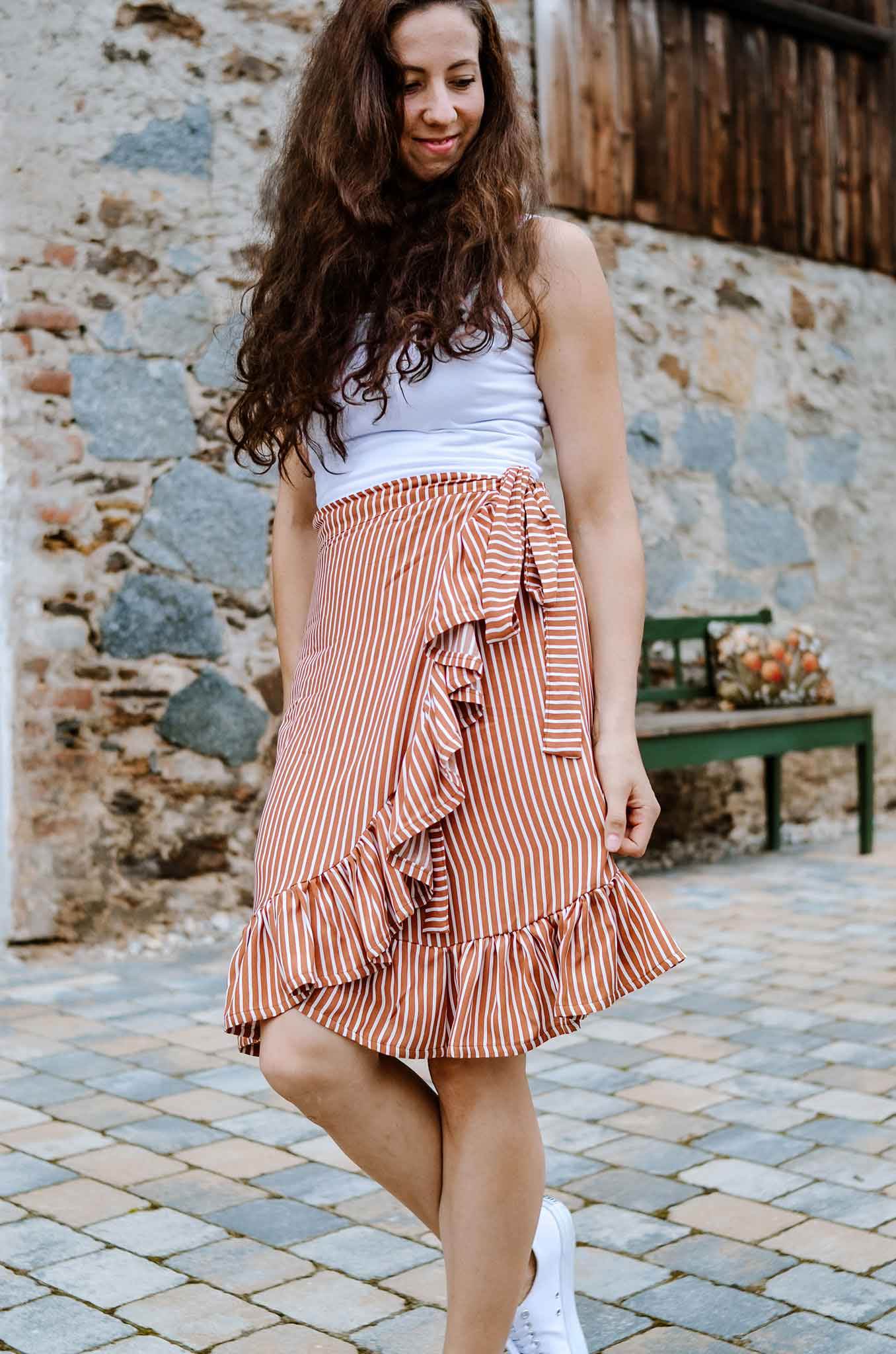 Schnittmuster Wickelrock PITANGA (34-58) - Sewando