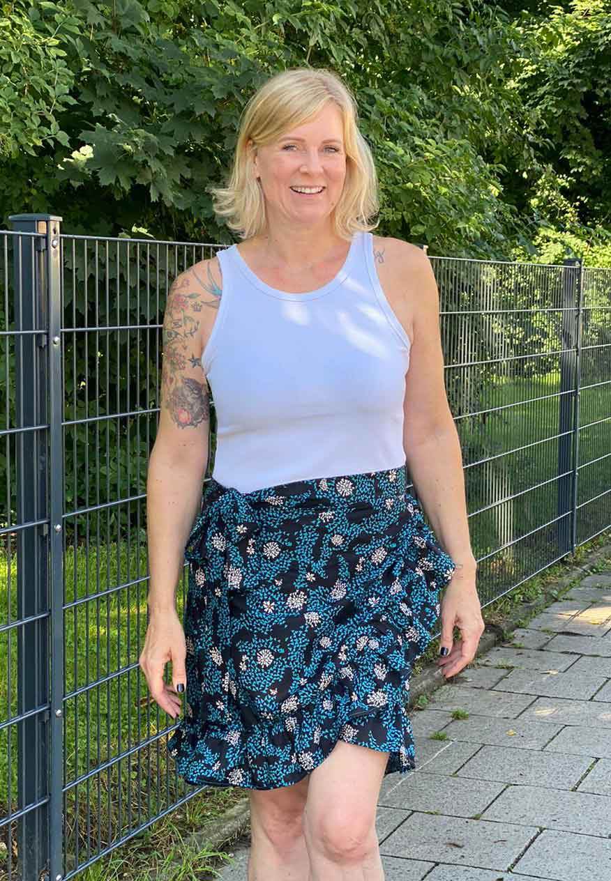 Schnittmuster Wickelrock PITANGA (34-58) - Sewando