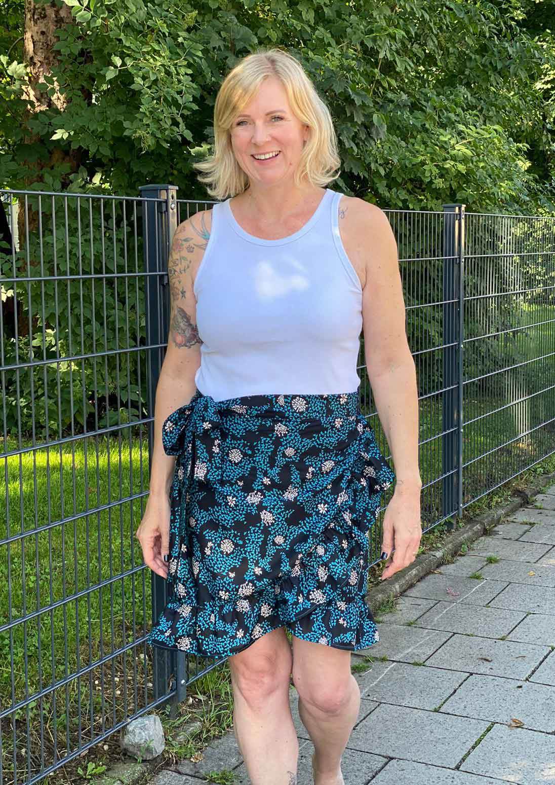 Schnittmuster Wickelrock PITANGA (34-58) - Sewando