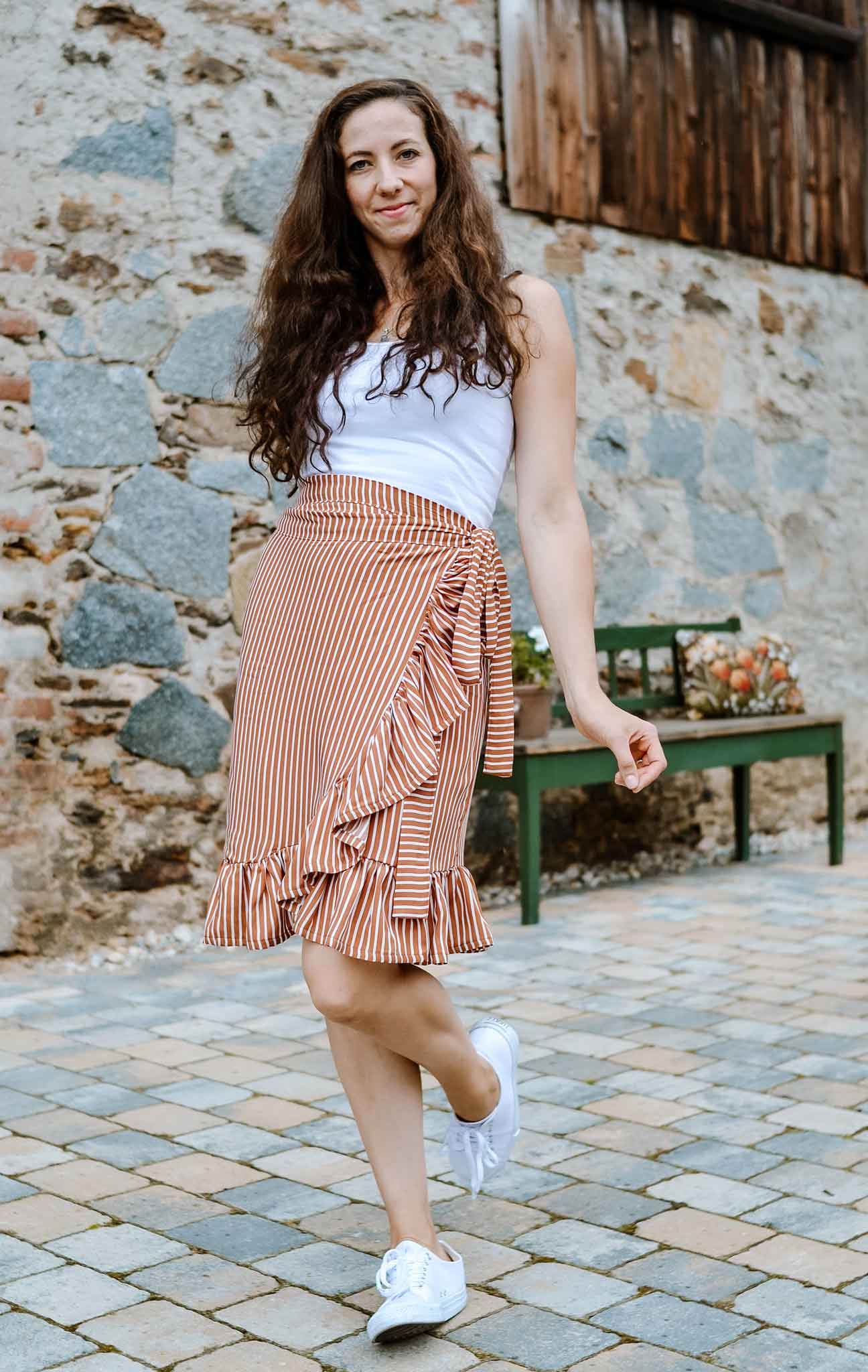 Schnittmuster Wickelrock PITANGA (34-58) - Sewando